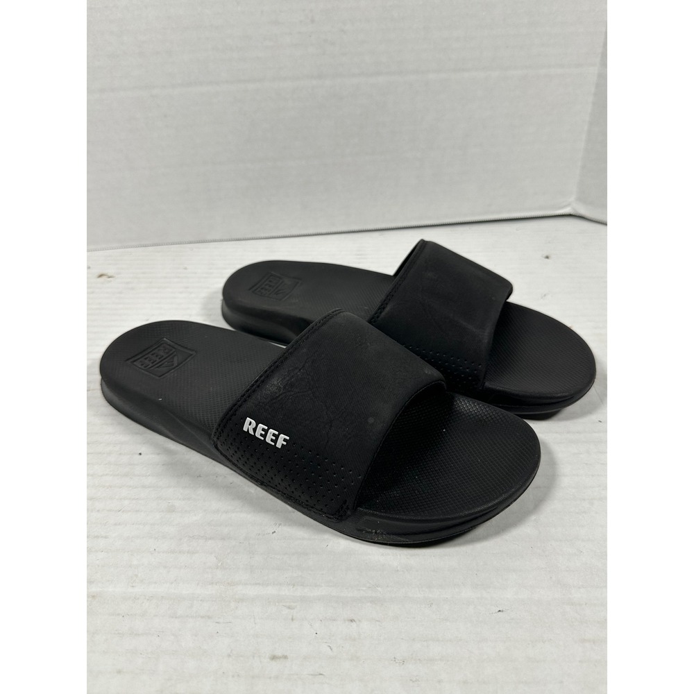 Reef One Slide Mens Black Waterproof Athletic Sandals B-22 PGC Size 7 - Picture 1 of 12